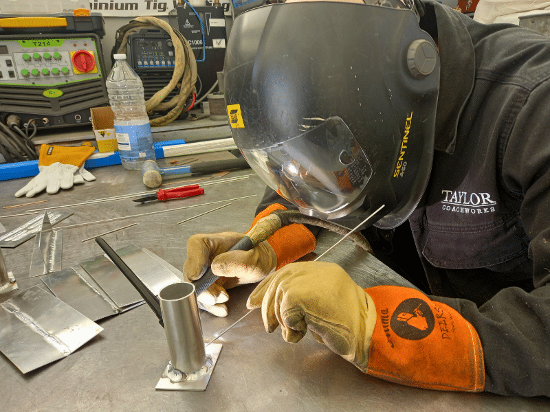 Welding technique demonstration
